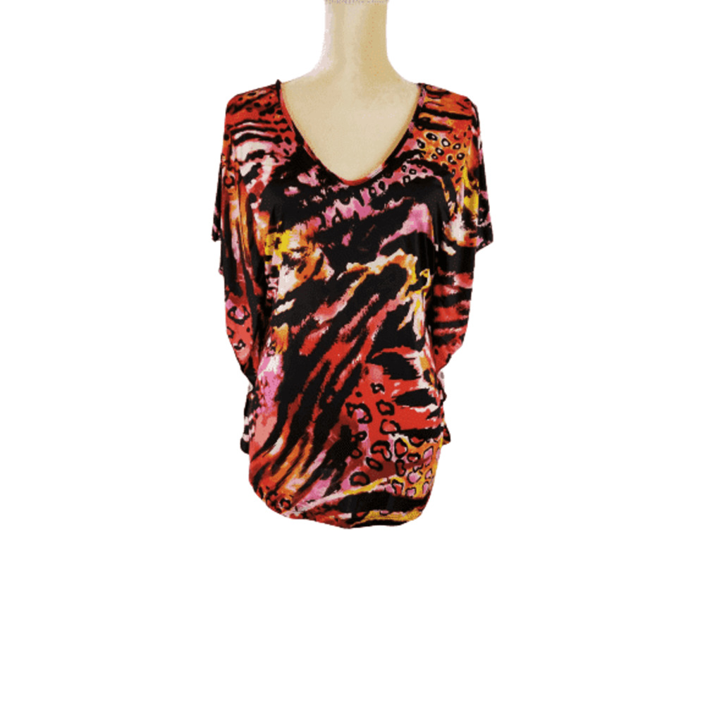 Dots women's multi color blouse size L
